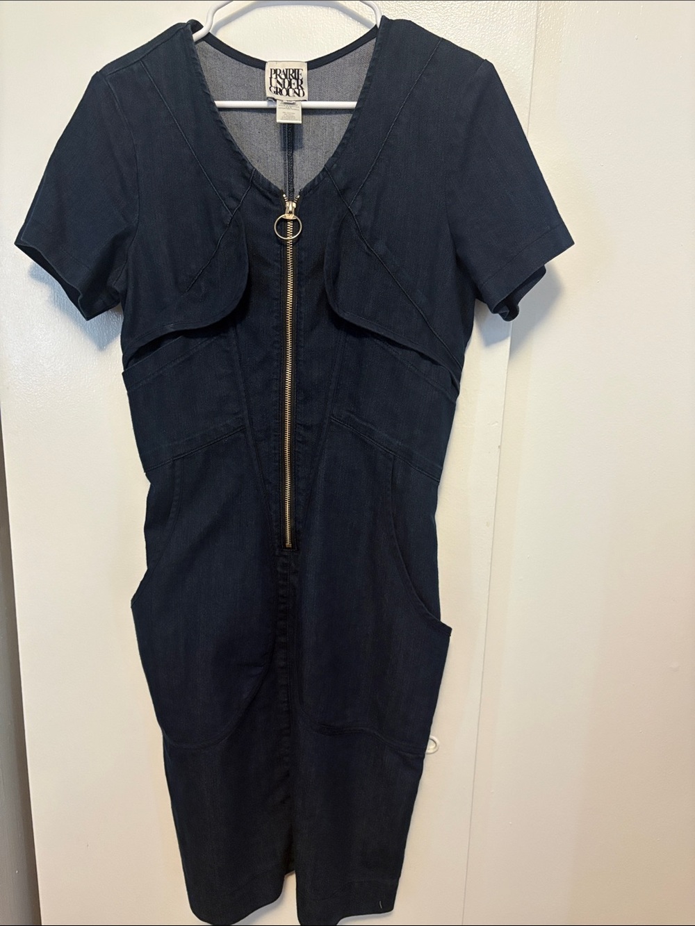 Prairie Underground zipper denim dress